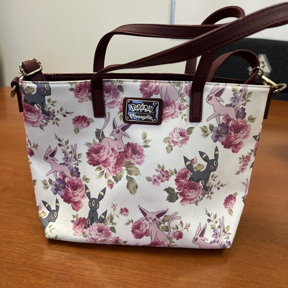 Loungefly Handbags - Loungefly x Pokémon Espeon Umbreon Floral Print Tote Bag